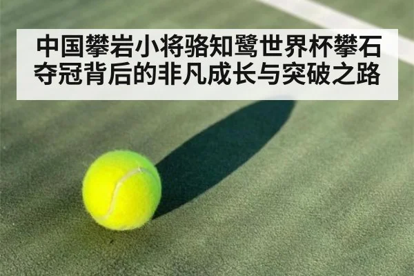 中国攀岩小将骆知鹭世界杯攀石夺冠背后的非凡成长与突破之路